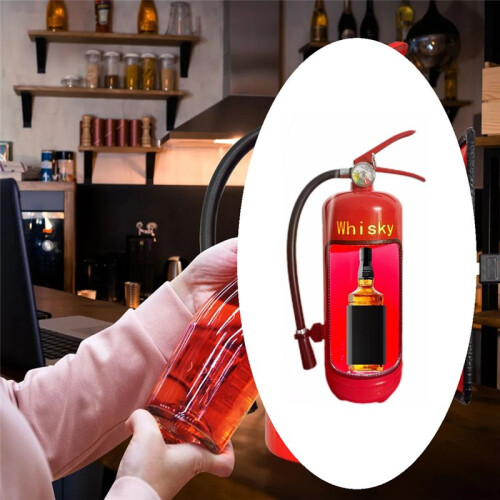 Fire Extinguishers  Bar, Novelty Fire Extinguishers  Bar Recycle  Cave  Gift for Whisky Loving Fireman 1