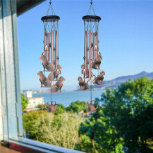 Windspiel für Draußen, Tier-Windspiel, Geschenk für Hundeliebhaber, Geburtstagsgeschenk, Gedenkgeschenk, Hof- und Gartendekoration