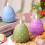 Easter Eggs Three-Piece Easter Decoration Flameless LED Candle Lights 3