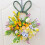 Spring Easter Bunny Wreath Artificial Flower RabbitWreath with Eggs Rattan Spring Front Door Garland Rustic Handmade 5