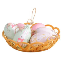 Easter Colorful Egg Basket,Hanging Ornaments & Pendants for Easter Parties Decorations, Ideal Kids Gifts