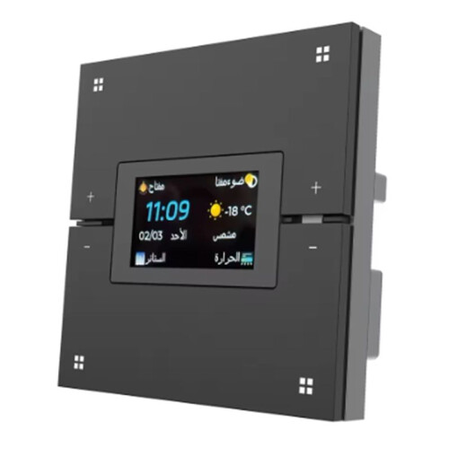 Tuya  Multifunctional Central Control Panel ZigBee Dimming  Automation Wireless Lighting Control System Black