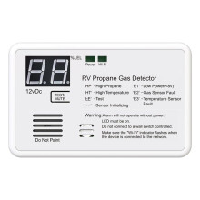 Propane Gas Detector,Digital RV Propane Gas Detector, Using 12V, 85dB Loud Alarm, Suitable for Homes and RVs