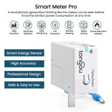 TONGOU Tuya Accessories WiFi with KWh Monitoring and Prepaid Function and Real- Temperature 1-50A