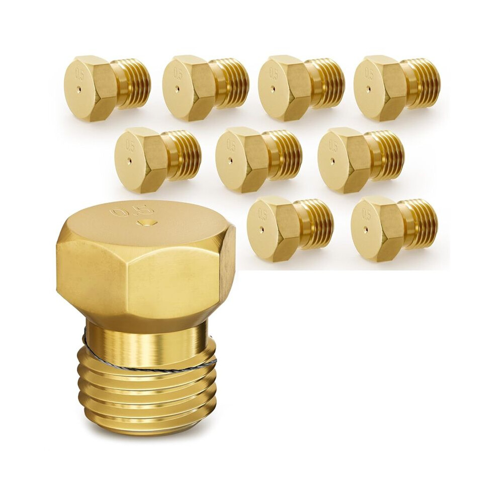 10 Pcs Propane To Natural Gas Conversion Kit-M6 X 0.75Mm,0.5Mm Brass Nozzle Gas Conversion Kit For Gas Stoves And Grills 6032726657354