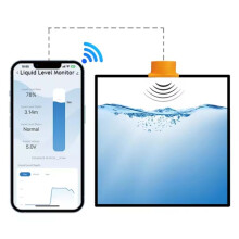 ME201W Zonne- Tuya  Life Mobiele APP Draadloze WiFi-Afstandsbediening  Realtime Waterniveau-Sensormonitor (EU)