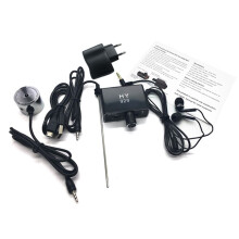 Water Pipe Leak Detector Sensor Pipe Leakage Monitor Tester Kit with Dual Probes Earphone Pipeline Locator Accessory EU