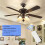 Universal Ceiling Fan Remote Control Kit, 3-in-1 Ceiling Fan Light Timing & Speed Wireless Remote Control and Receiver 2