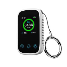 Rilevatore di Anidride Carbonica Portatile Digitale 3 In 1 con Allarme, Misuratore di Temperatura e Umidità, Rilevatore di CO2 per Interni