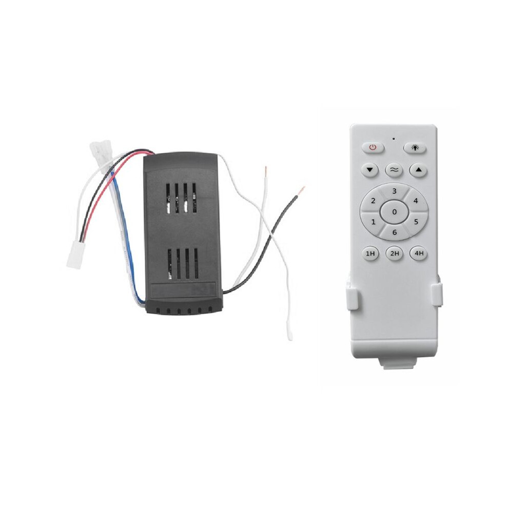 Tlily Universal Ceiling Fan Remote Control Kit Low Voltage 40W Fan Light Driver Controller 6-Speed & Timing Remote