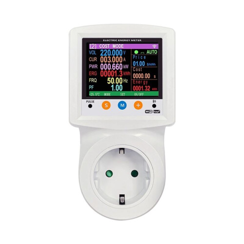 Tuya WIFI  Wattmeter Digital Power Meter Electricity  Meter Voltage Current Protection Timer