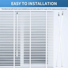 2 Pcs 17 Inch Blind Wand, Vertical Blinds Replacement Parts with Hook and Grip, Fiberglass Blind Tilt Wand, for Window