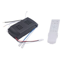 Universal Ceiling Fan Remote Control Kit 40W 6 Speed Timing Function Replacement Remote for Ceiling Fans & Lights A