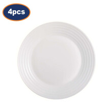 Dessert Plate Luminarc Harena White Opal Glass 19cm Salad Side Dish Crockery 4pc