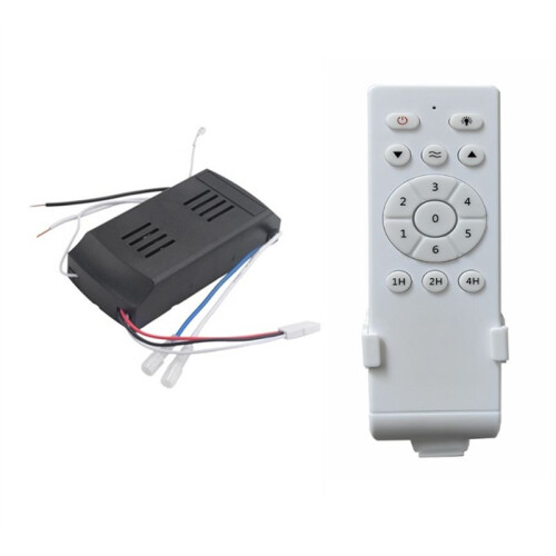 Universal Ceiling Fan Remote Control Kit Low Voltage 50w  Fan Light Driver Controller 6-Speed & Timing Remote
