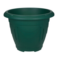 Flower Pot Venetian Round Planter Forest Green Plant Garden Patio Basket 24cm