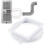 Para Interface de Duto de Exaustão de 5,9 Polegadas para Conector de Tubo de Mangueira de Ar Condicionado Portátil 5