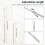 Easy Pull Telescopic Draw Blind Tilt Wand, 13-24in Length Adjustable Blinds Rod, Down &  Clothes Hanger Hook Pole 2pcs 5