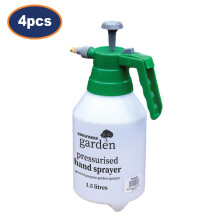 Set of 4 Kingfisher Sturdy Handheld Pump Pressure Garden Sprayers Equipment 1.5L