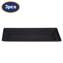 3pcs 37cm Planter Saucer Black Tray Water Drainage Drip Tray Garden Flower