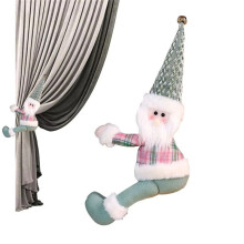 Tie Backs Snowman Dwarf Drapery Holders Christmas Drape Buckles for HomeBedroom LivingRoom Bathroom Nursery Dorm Hotel A