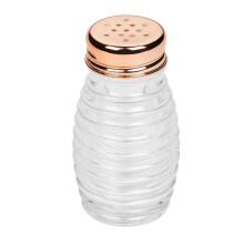 Tala Glass Salt Pepper Shaker Dispenser Clear Rose Gold Lid Spices Storage 85ml