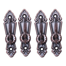 Metal Curtain Tassel Tie Back Tieback Wall Hooks 4PCS Red Bronze