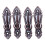 Metal Curtain Tassel Tie Back Tieback  Wall Hooks 4PCS Red Bronze 1