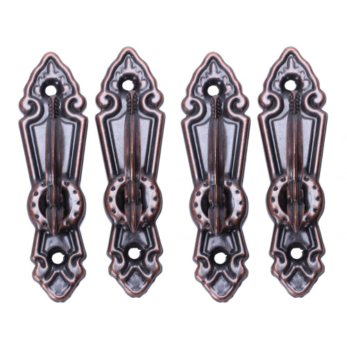 Metal Curtain Tassel Tie Back Tieback  Wall Hooks 4PCS Red Bronze