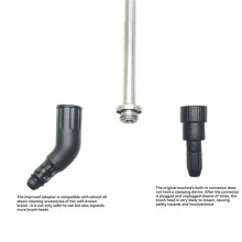 M12 Steam Cleaner Stainless Steel Connecting Pipe for Handheld Steam Cleaner Accessories