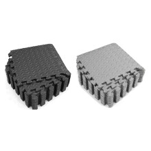 24Pcs Mats and Home Gym Floor Foam Floor Mats Exercise Mat Floor Matt for Floors Foam Flooring Tiles Gray & Black