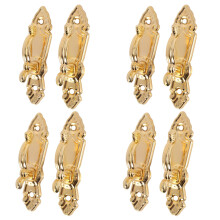 Montaje de Tornillo Cortina Borla Tie Back Tieback Wall Hooks 8PCS Tono Dorado