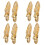 Screw Mount Curtain Tassel Tie Back Tieback Wall Hooks 8PCS Gold Tone 1