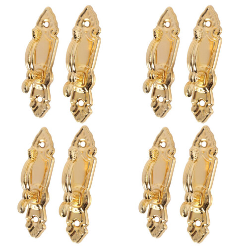 Screw Mount Curtain Tassel Tie Back Tieback Wall Hooks 8PCS Gold Tone