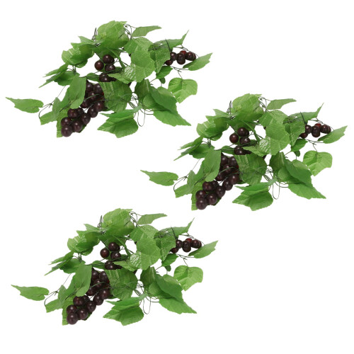 6X Artificial Grape Vine Garland Fruit for Home Garden Decoration 1