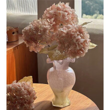Glass Flower Vase Mid-Century Lacquerware Orchid Decoration Living Room Decorative Ornaments