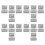 16pcs 1 Inch Blind Brackets White Profile Box Mounting Bracket Window Blinds Headrail Bracket 1