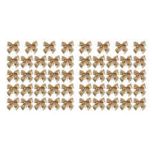 48Pcs Decoration Ornament Hanging Bowknot Bow Butterfly Decore Tree Cute Christmas Tree (24Pcs,Gold)