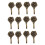 12Pcs Metal Rose Flower Curtain Tie Back Tieback Holders Wall Hooks Decor 1