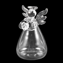 3X Praying Angel Vases Crystal Transparent Glass Vase Flower Containers Hydroponic Containers Home Decorations Decor
