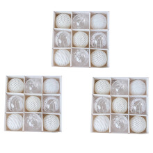3X Christmas  Baubles  Tree Decorations Balls Xmas Party Hanging Ornaments Christmas Decorations for New Year-B