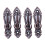 Metal Curtain Tassel Tie Back Tieback  Wall Hooks 6PCS Red Bronze 1