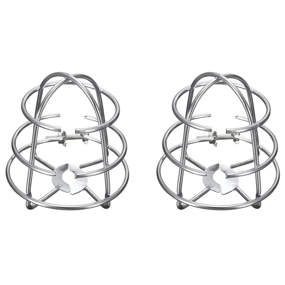 2X Fire Sprinkler Headguard,Fire Sprinkler Protection Frame Recessed Heavy Duty Chrome Plated Sprinkler Headcage 4713130549078