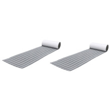 2pcs 6MM Self Adhesive EVA Foam Teak Sheet Marine Boat Yacht Synthetic Decking Foam Floor Mat Flooring Gray 240X45cm