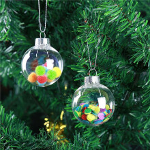 30 Stücke Runde Klare Weihnachten Kugeln Befüllbare DIY Weihnachten Baum Kugeln Aus Kunststoff Weihnachten Kugeln Baum Schmuck