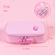 Cute Pen Bag With Code Lock4Layer Interior Large Capacity Anti Press Body3D Graphics Easy Clean Waterproof Exterior Ideal For School Use