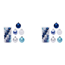 60Pcs Christmas Balls 6cm for Tree  Christmas Balls Plastic Christmas Tree Ornaments Decorations Home Pendants