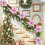 100x Enfeites de árvore de Natal de Poinsétia Com Glitter 5 Polegadas Flores de Seda Artificial Picaretas Guirlanda 8