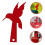 Red Homing  Decoration Mailbox Flag Decoration Acrylic Decoration 3
