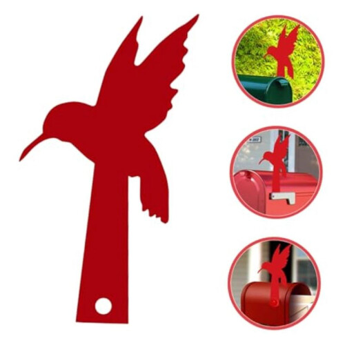 Red Homing  Decoration Mailbox Flag Decoration Acrylic Decoration 2